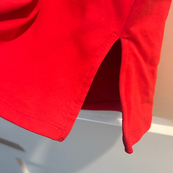 Red Ruched Women's Top - Picture 4 of 5